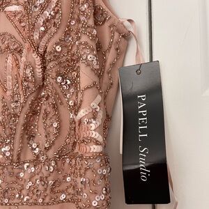 Adrianna Papell Column Gown